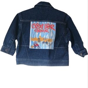 80s toddler streetwear denim jacket size 2t